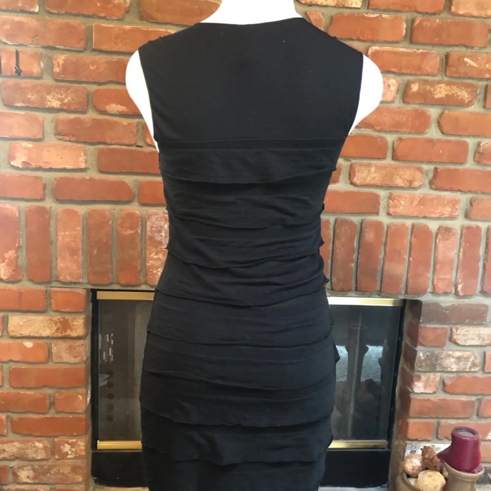 MAX STUDIO Black Ruffle Mini Dress - Picture 12 of 16